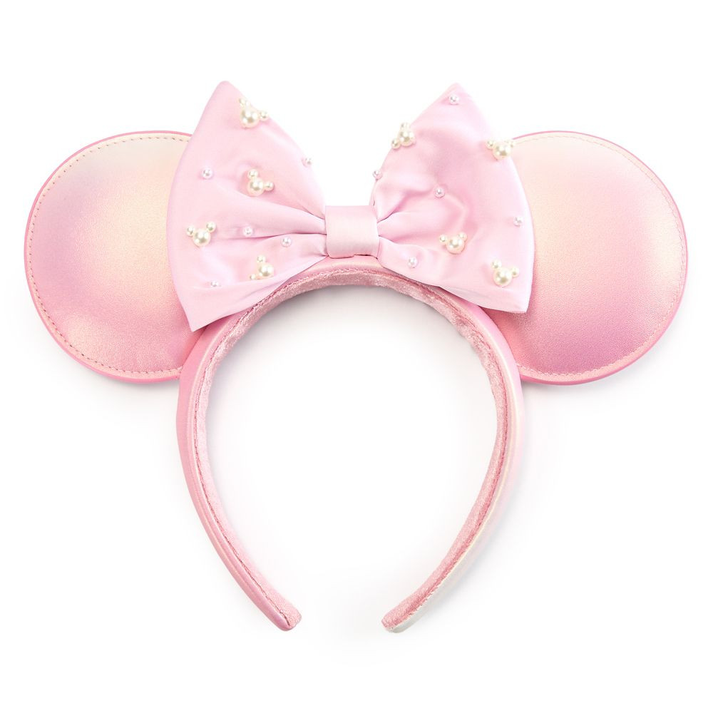 Minnie Mouse Pearled Ear Headband for Adults – Rose Pearl | Disney Store