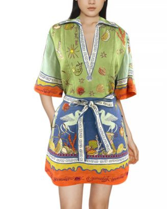 Surrealist Linen Mini Dress | Bloomingdale's (US)