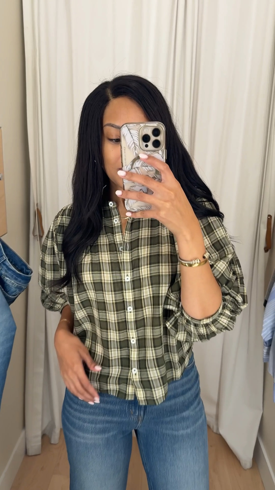 How are we feeling about ballon sleeve blouses this Fall? 💚 20% OFF Madewell sitewide this weekend 👏🏽 wearing XXS in top and size 26 Tall in Perfect Vintage Wide Leg Jeans 

Madewell, fall top, fall outfit, cottagecore, oversized, flowy, casual outfit

#LTKFindsUnder100 #LTKSaleAlert #LTKxMadewell