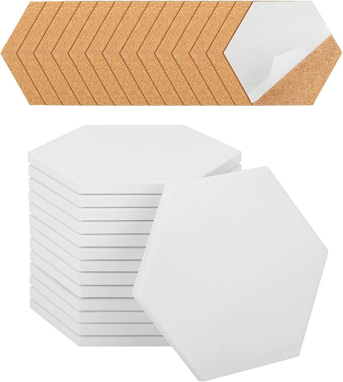 Ceramic Tiles for Crafts Coasters,14 Pack 4-Inches Unglazed Ceramic Coasters for Drinks with Cork... | Amazon (US)