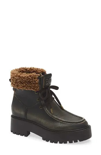 Sam Edelman Elara Faux Shearling Lug Sole Boot in Brownstone at Nordstrom Rack, Size 9 | Nordstrom Rack