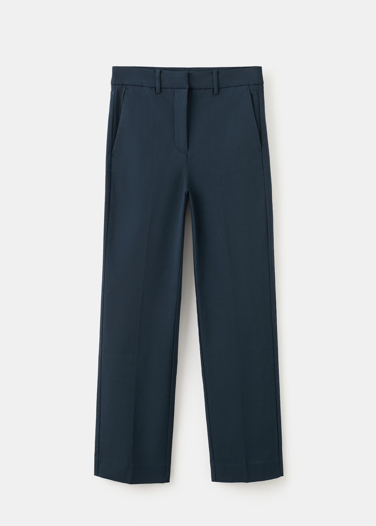 Straight-cut crop trousers | MANGO (UK)