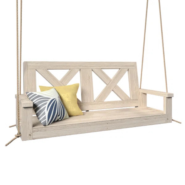 Leriyah 2 Person Solid Wood Porch Swing | Wayfair North America