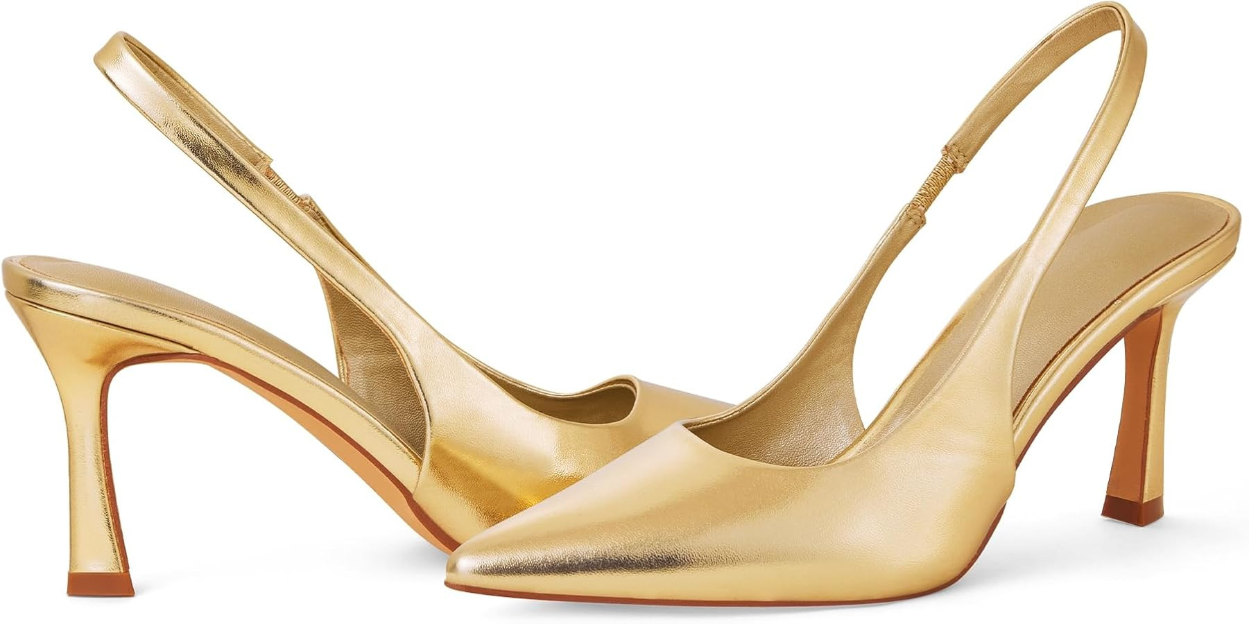 Elisabet Tang Women's Slingback Pumps 3 Inch Pointed Toe High Heels Shoes for Women Fashion Dress... | Amazon (US)