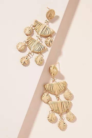 Layered Raffia Drop Earrings | Anthropologie (US)