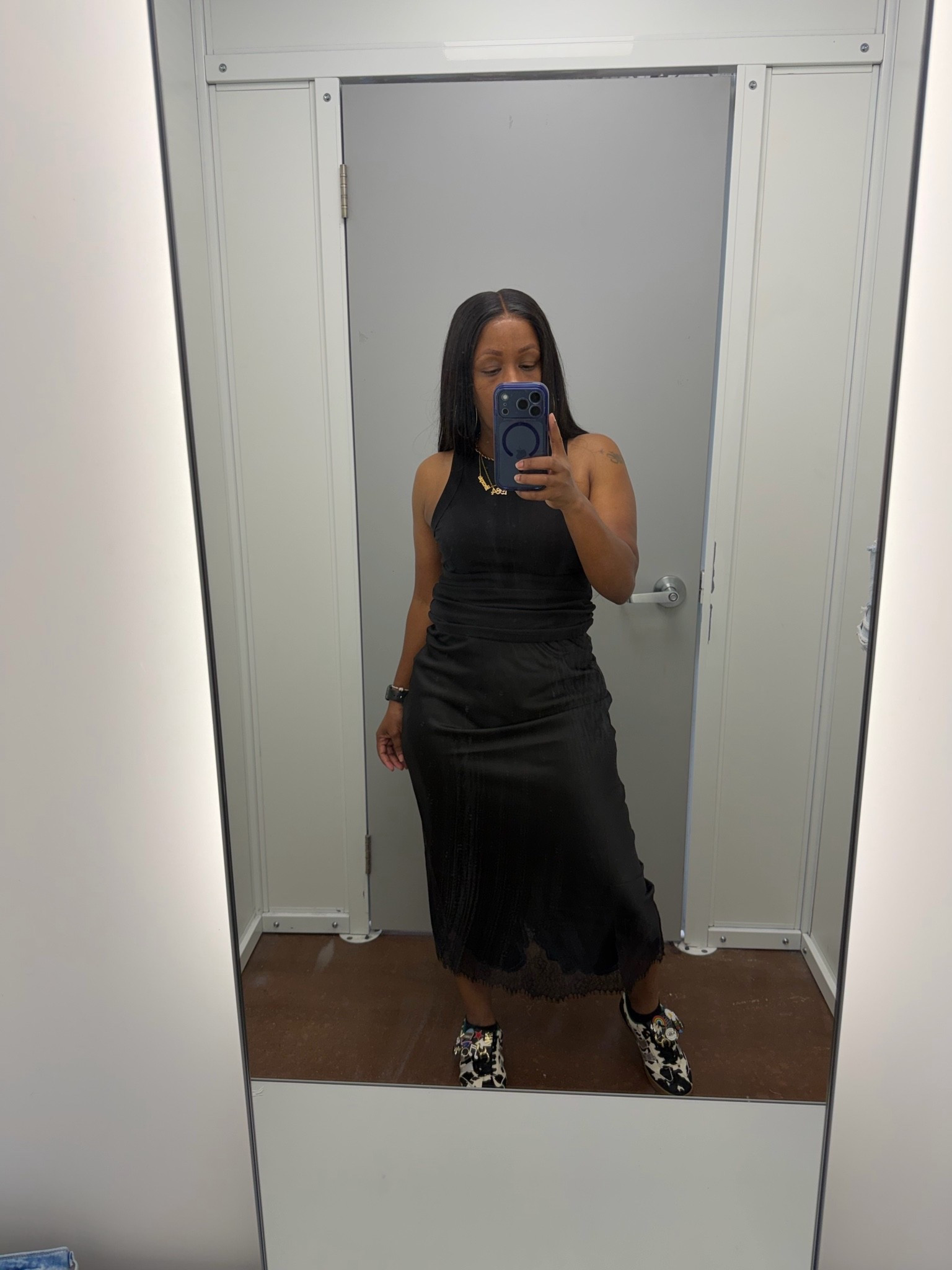 Black slip skirt with lace detailing summer outfit idea

#LTKootd #LTKPetite #LTKOver40