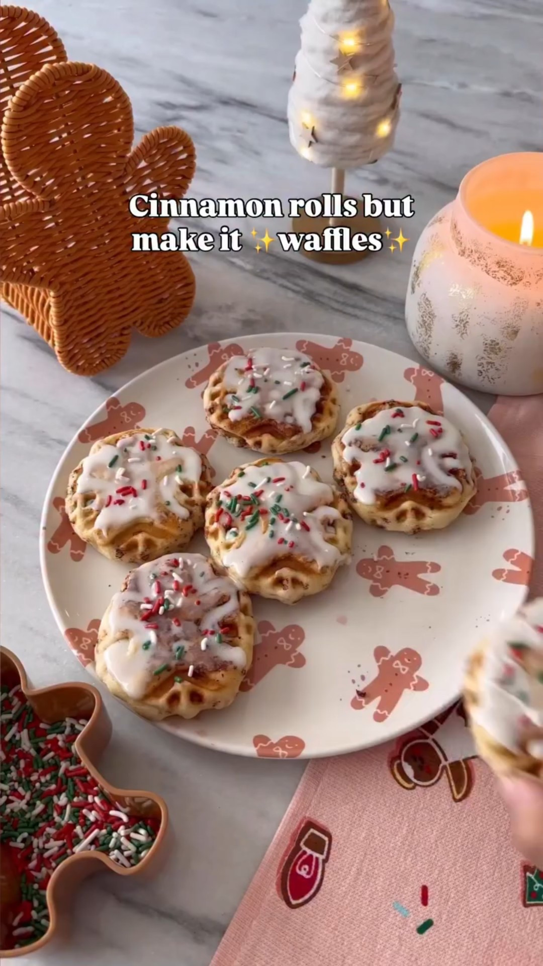 Make these cinnamon roll waffles this holiday season! 😍🧇

It's quick and easy!

Comment “WAFFLE” and I'll send you a 🔗✨

#holidaybreakfast #breakfastidea #waffles