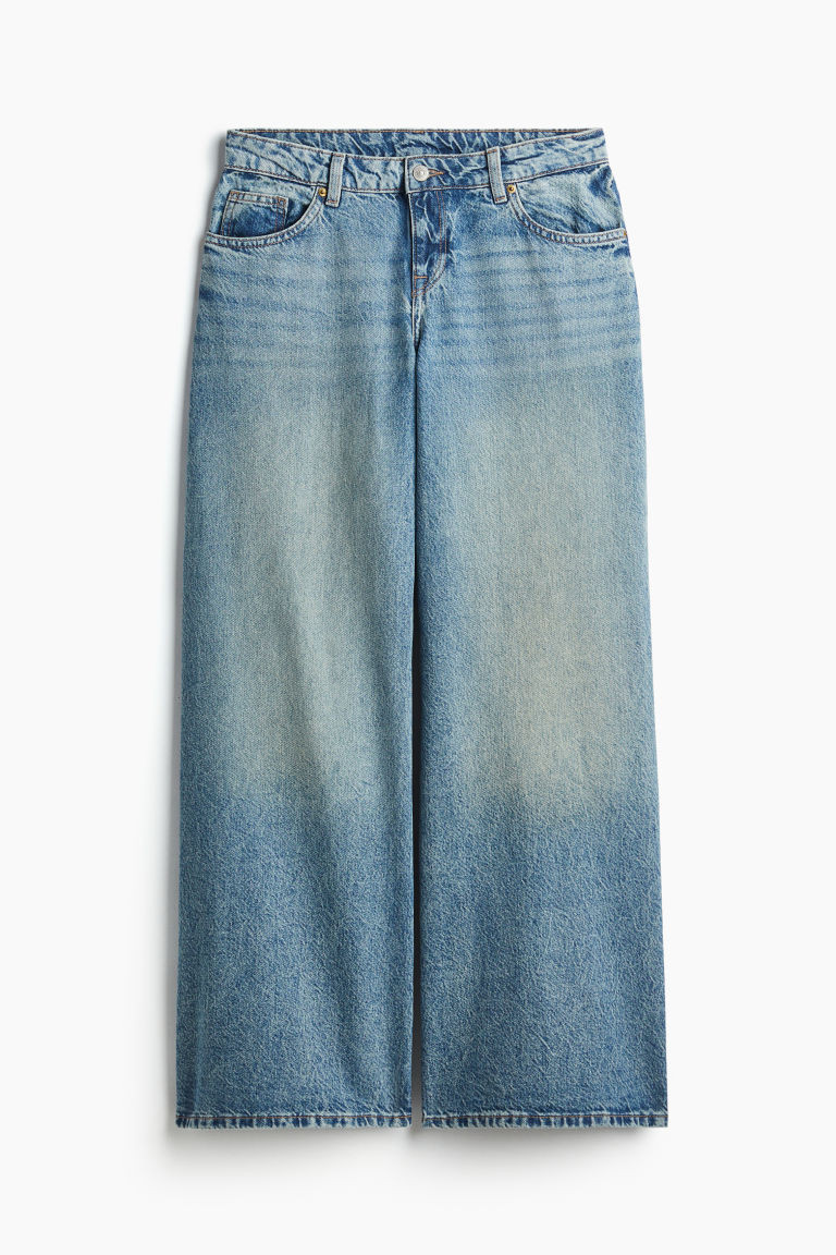 H & M - Baggy Wide Low Jeans - Blue | H&M (US + CA)