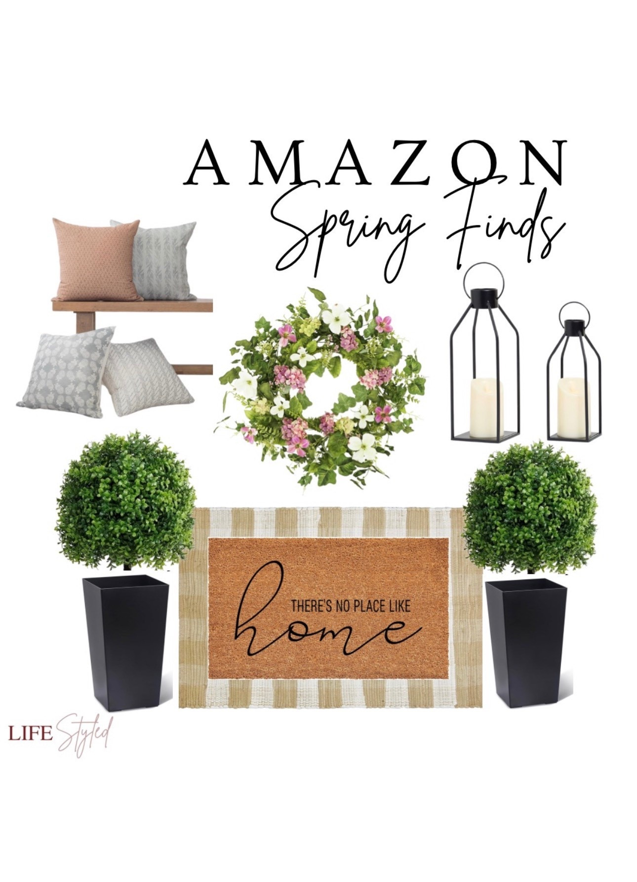 Spring porch energy. 🌿✨ Easy Amazon finds that make the front door feel fresh, cozy, and ready for sunshine.

#LTKSeasonal #LTKHome #LTKFindsUnder100