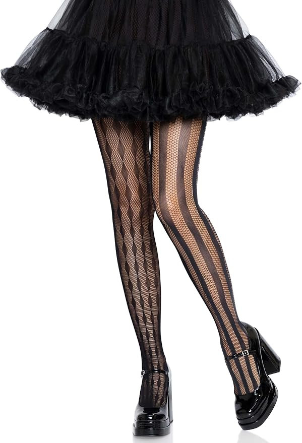 Leg Avenue Womens Harlequin Fishnet Costume Tights | Amazon (US)