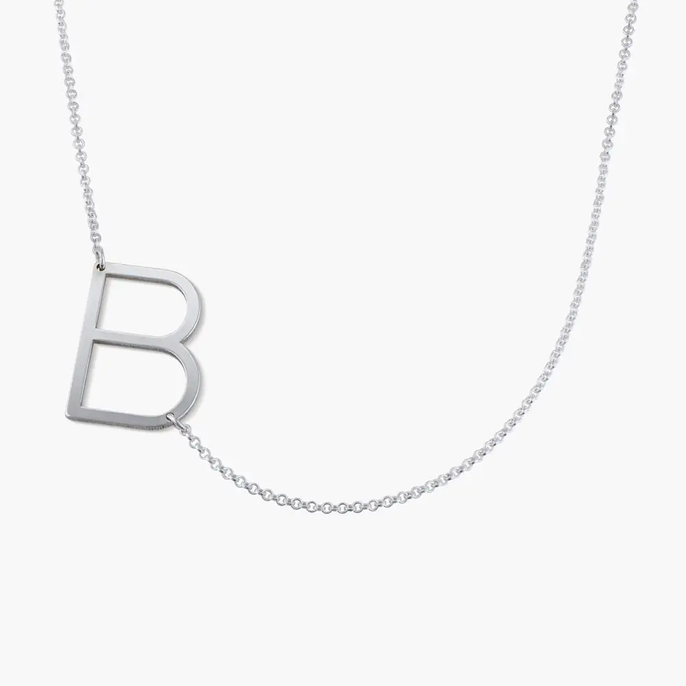 Initial Necklace - Silver | Oak & Luna (US)