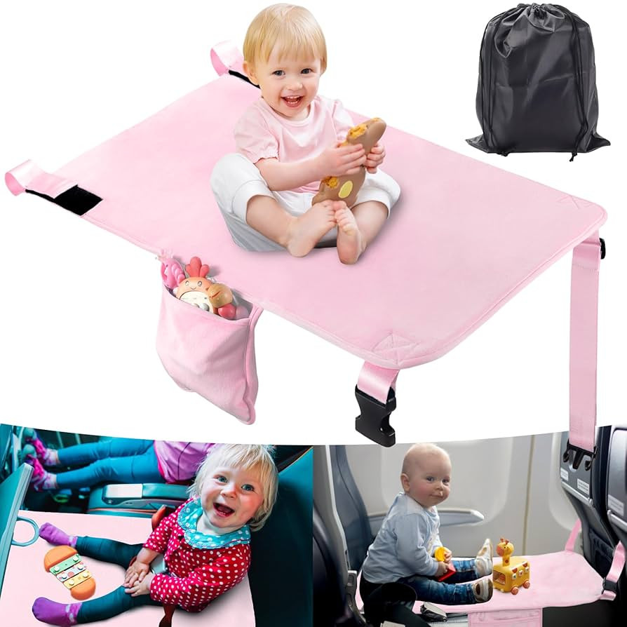 Toddler Airplane Bed, Portable Kids Airplane Seat Extender, Airplane Travel Essentials for Toddle... | Amazon (US)
