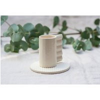 Porcelain Espresso Cup & Saucer, Handmade Ceramic Drinkware | 50 Ml | Etsy (US)