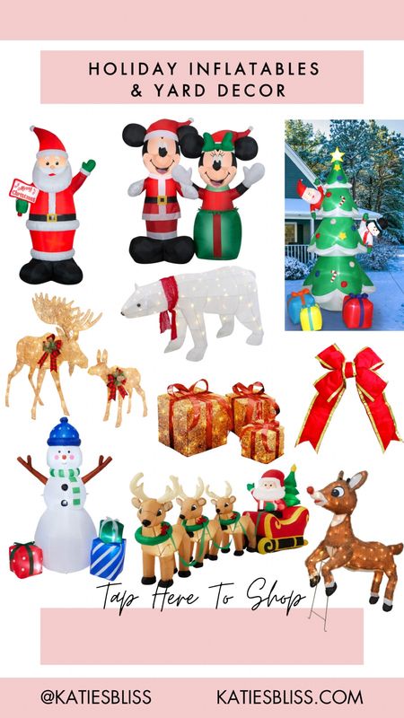 Holiday inflatables outdoor Christmas decor, outdoor holiday decor, light up Christmas decor, Christmas lights, inflatable decorations 

#LTKHoliday #LTKSeasonal #LTKHolidaySale
