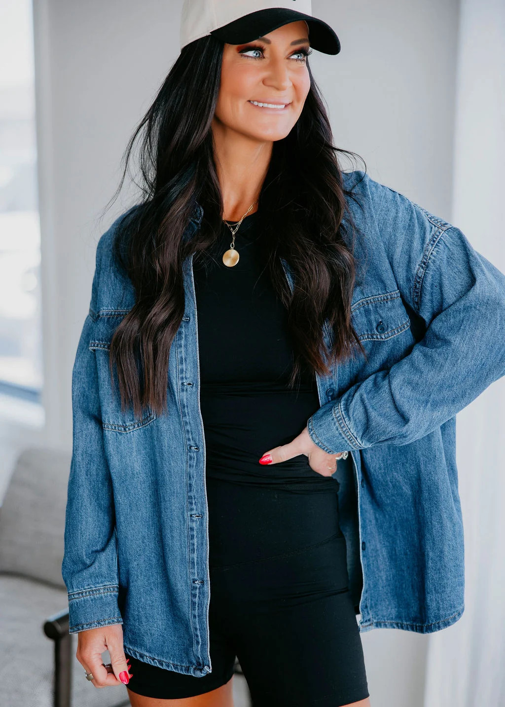 Kerry Risen Denim Shacket | Lauriebelles