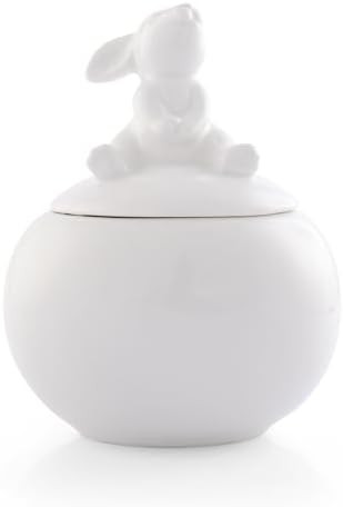 Arthur Court Sugar Bowl, White Stoneware, Setting Bunny Design on Lid, Durable and Easy to Clean ... | Amazon (US)
