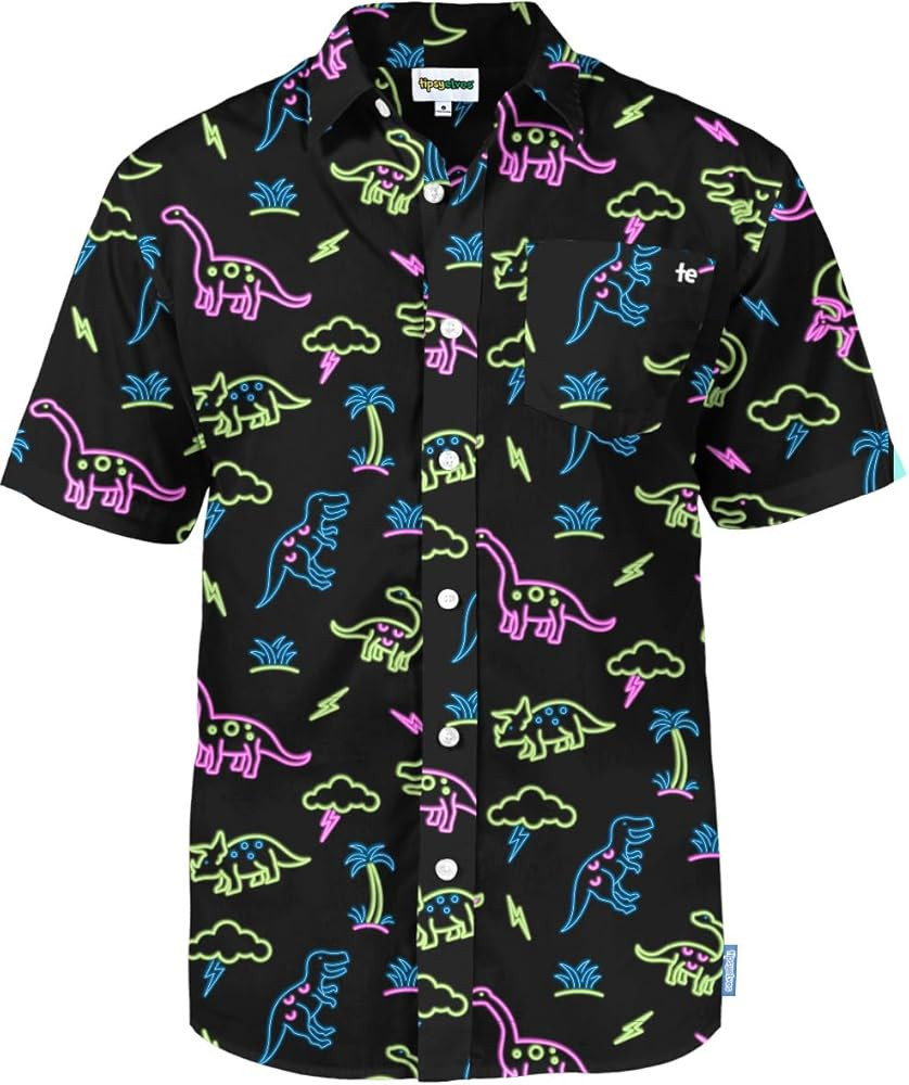 Tipsy Elves Hawaiian Shirts for Men - Men\u2019s Casual Beach Summer Shirts - Stretch Fabric with... | Amazon (US)