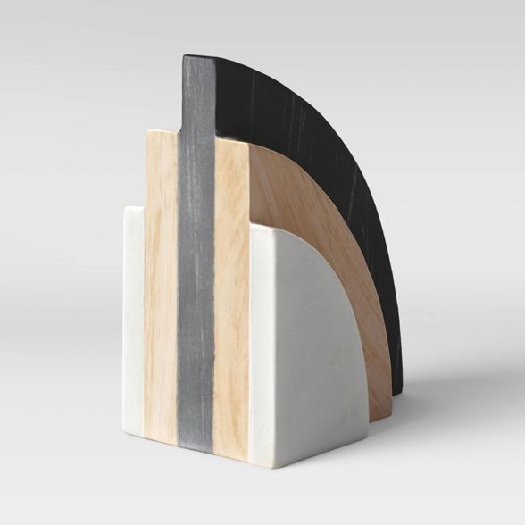 5" Marble and Wood Bookend - Project 62™ | Target