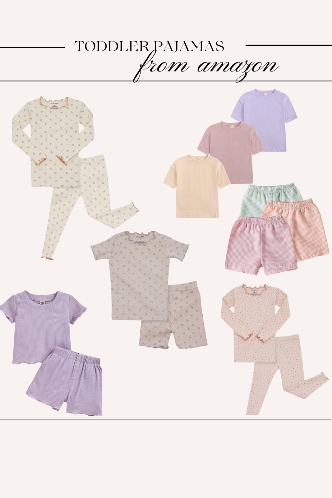 These are what we have on rotation for our 15 month old daughter. She gets hot at night so the shorts and tees are perfect for her! The leggings and long sleeves are super light weight too — love Amazon baby finds!

#LTKGiftGuide #LTKbaby #LTKbump
