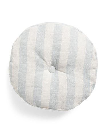 19in Tufted Stripe Round Indoor Outdoor Pillow | Marshalls