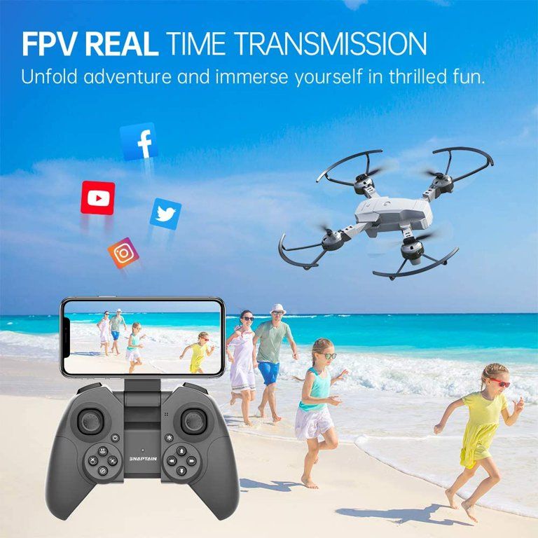 Snaptain A10 1080P Mini Foldable Drone with HD Camera FPV Wifi RC Quadcopter, Voice Control, Gest... | Walmart (US)