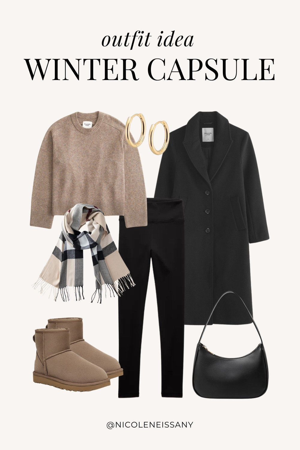 Winter Capsule Wardrobe Outfit Idea | winter capsule outfit, winter outfit, winter outfits, winter style, winter fashion, winter 2024 fashion, winter outfits 2024, winter trends 2024, winter outfit inspo, winter outfit inspiration, winter capsule wardrobe essentials, winter wardrobe essentials, winter closet essentials, winter essentials, winter basics, winter must haves, neutral capsule wardrobe, neutral outfit, neutral fashion, casual outfit, casual date night outfit, elevated casual outfit, brunch outfit, everyday outfit, work outfit, lazy day outfit, Abercrombie, Amazon Fashion, Revolve, Lulus, Nordstrom, H&M, Mango // winter coat, wool coat, crewneck sweater, sweaters, winter sweater, fleece lined leggings, ugg boots, uggs, gold hoop earrings, winter scarf, plaid scarf

#LTKSeasonal #LTKShoeCrush #LTKItBag #LTKStyleTip #LTKFindsUnder50 #LTKFindsUnder100 #LTKTravel #LTKHome #LTKParties #LTKSaleAlert  

 
