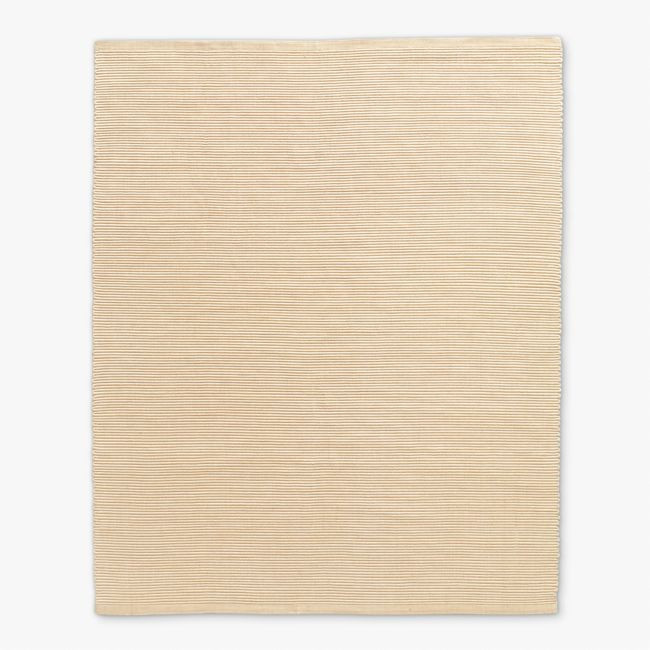 Diver Handwoven Ribbed Neutral Indoor/Outdoor Performance Area Rug 5'x8' | CB2