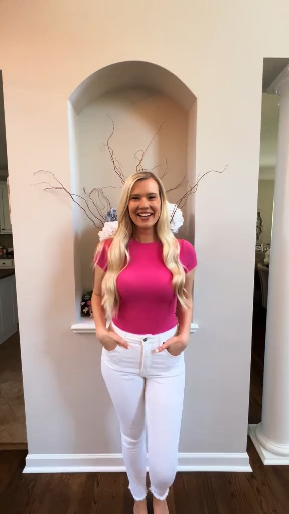 The viral PUMIEY bodysuit is a must have!! Same buttery soft fabric & quality as the more expensive brand. 

Top: size small | fits tts
Jeans: size curve love 28 long | fits tts

Amazon fashion, Amazon bodysuit, Abercrombie jeans, white jeans, pink bodysuit, spring fashion, spring outfit, spring outfit trends, vacation wear, summer outfit, & summer fashion

#LTKfindsunder50 #LTKsalealert #LTKstyletip