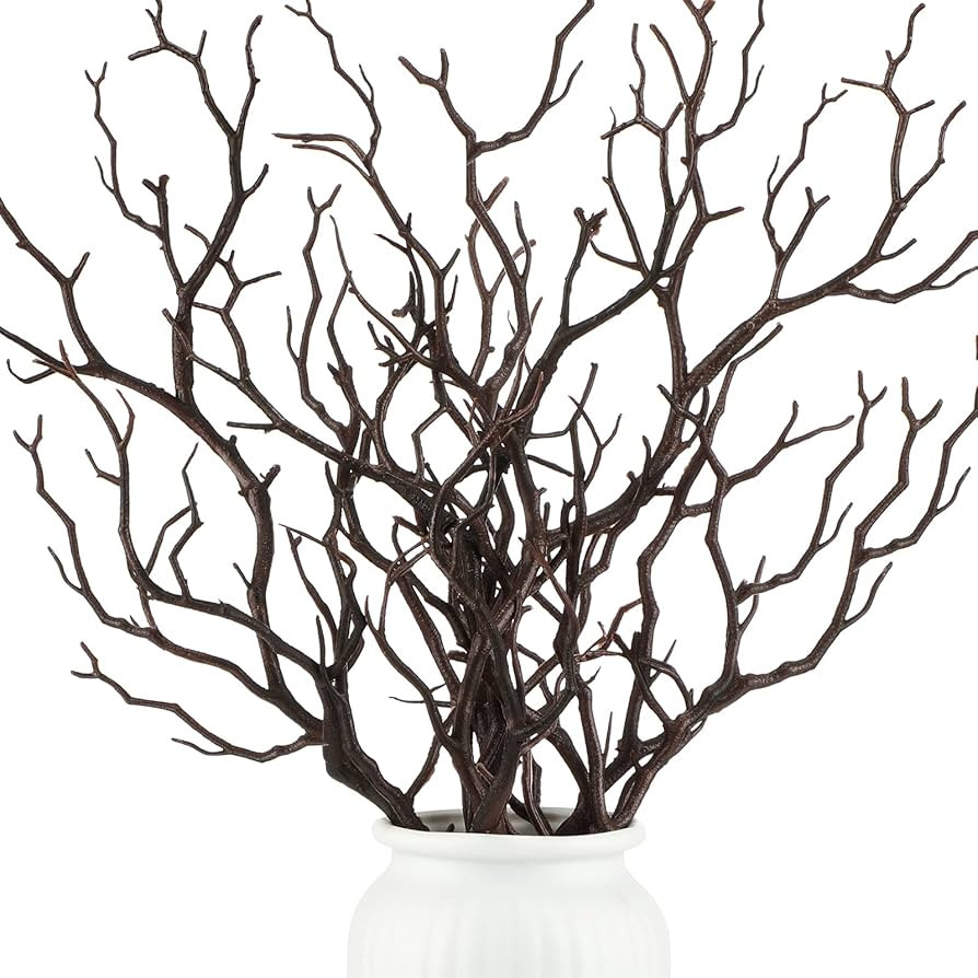 Geosar 13.8 Inch Small Manzanita Branches Plastic Faux Branches Artificial Antler Shaped Tree Bra... | Amazon (US)