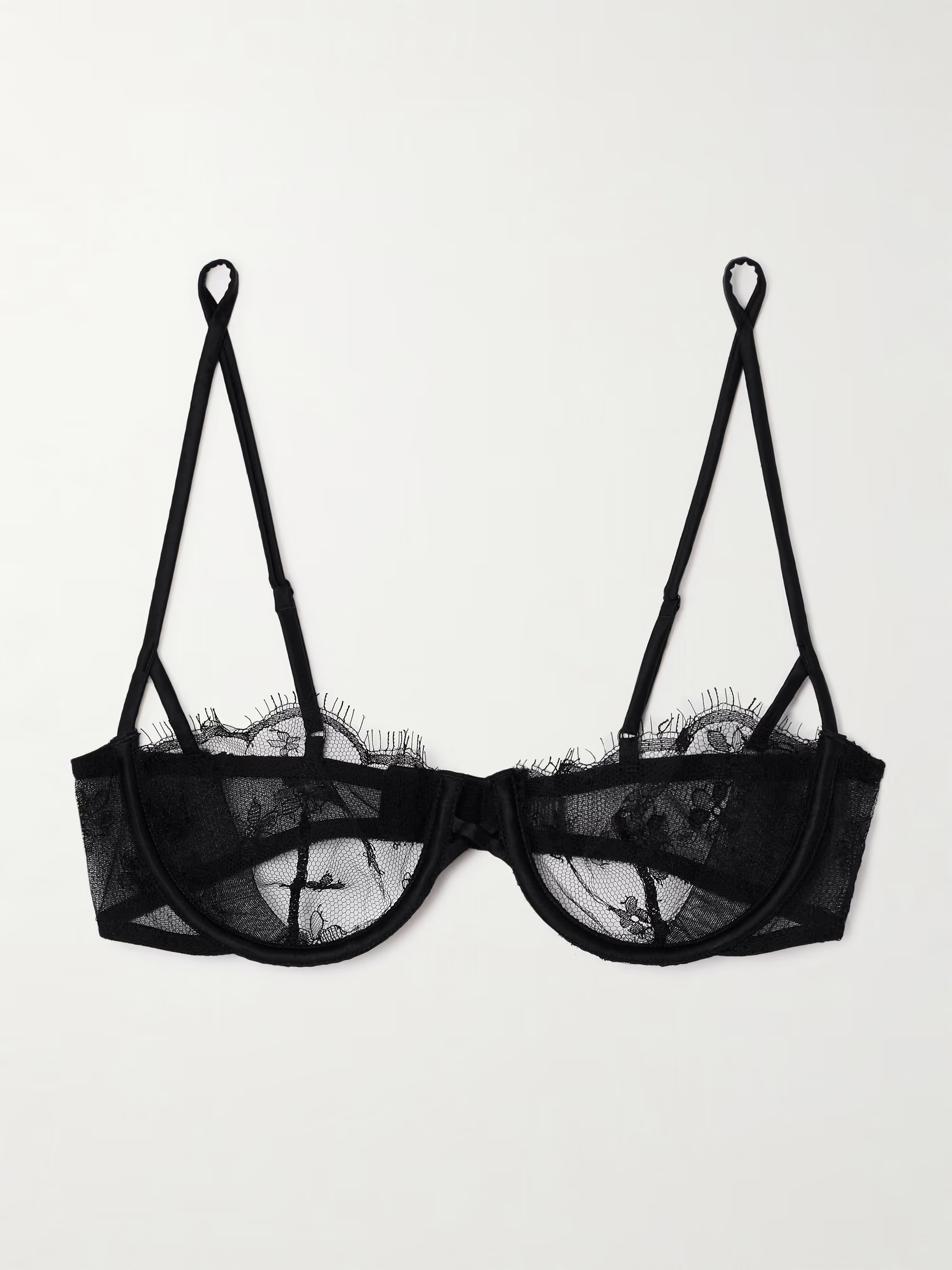 Lace underwired soft-cup balconette bra | NET-A-PORTER (UK & EU)