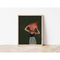 Art Print, Print Of Digital Art, Portrait Woman, Wall Decor, Woman Modern | Etsy (US)