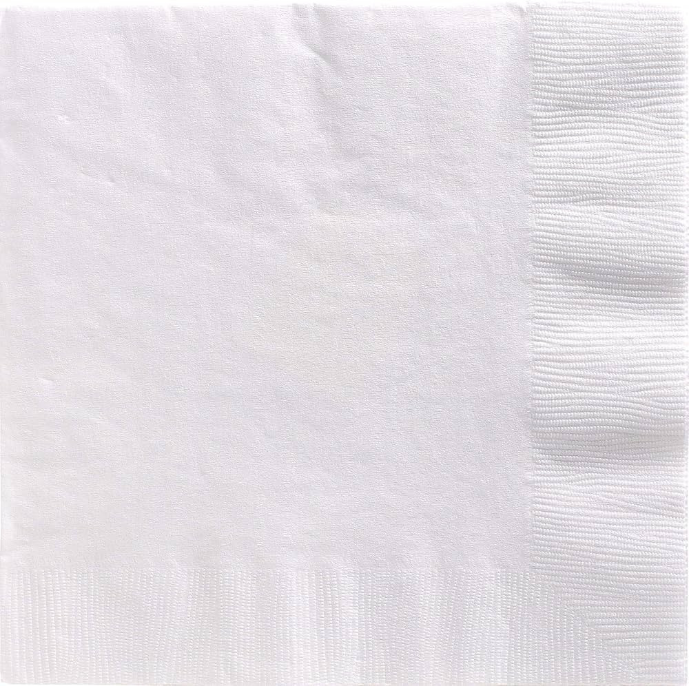 Premium Frosty White Dinner 2-Ply Paper Napkins - 8" x 8" (40 Pc) - Eco-Friendly Napkins for Part... | Amazon (US)