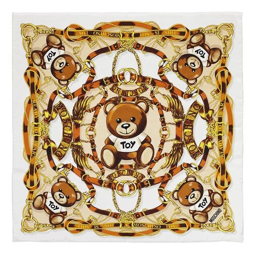 Moschino Foulard  Fantasia Bianco | Halsdoek | fashionette | Fashionette (NL)