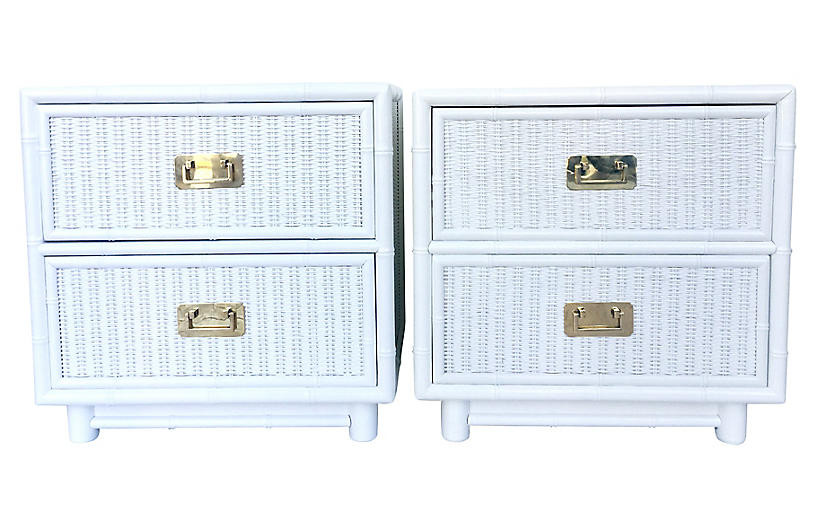 Campaign-Style Nightstands, Pair | One Kings Lane