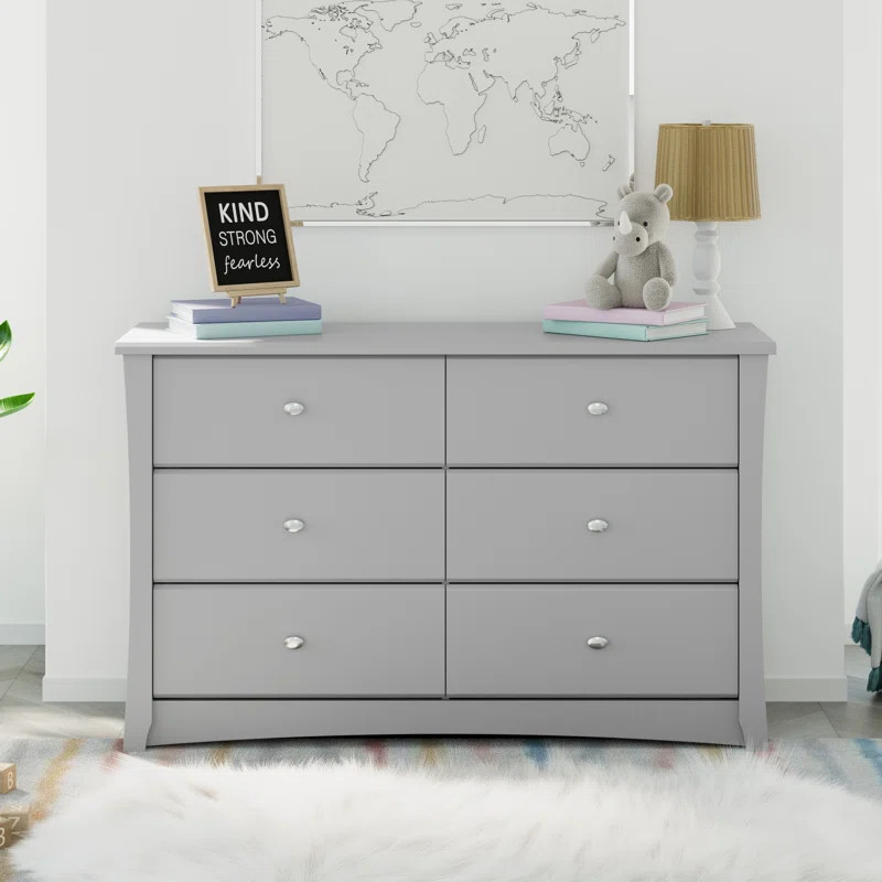 Crescent 53.35'' Wide 6 - Drawer Double Dresser | Wayfair North America
