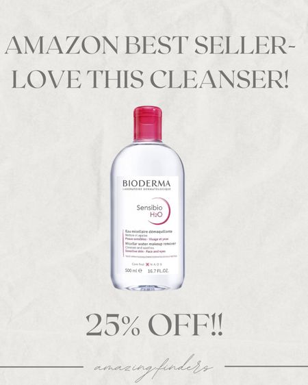 Bioderma - Sensibio - H2O Micellar Water - Makeup Remover Cleanser - Face Cleanser for Sensitive Skin

#LTKsalealert #LTKbeauty #LTKstyletip