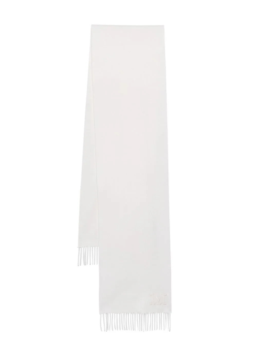 Max Mara Ivory cashmere scarf - White | Farfetch Global