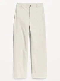 High-Waisted Cropped Wide-Leg Pants for Women | Old Navy (US)