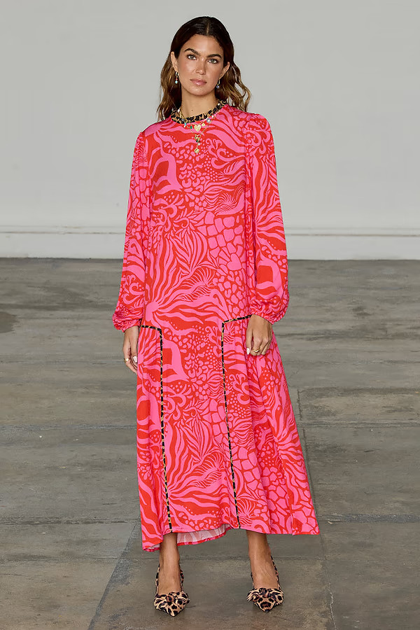 Valentine Animal Olive Dress | Never Fully Dressed US