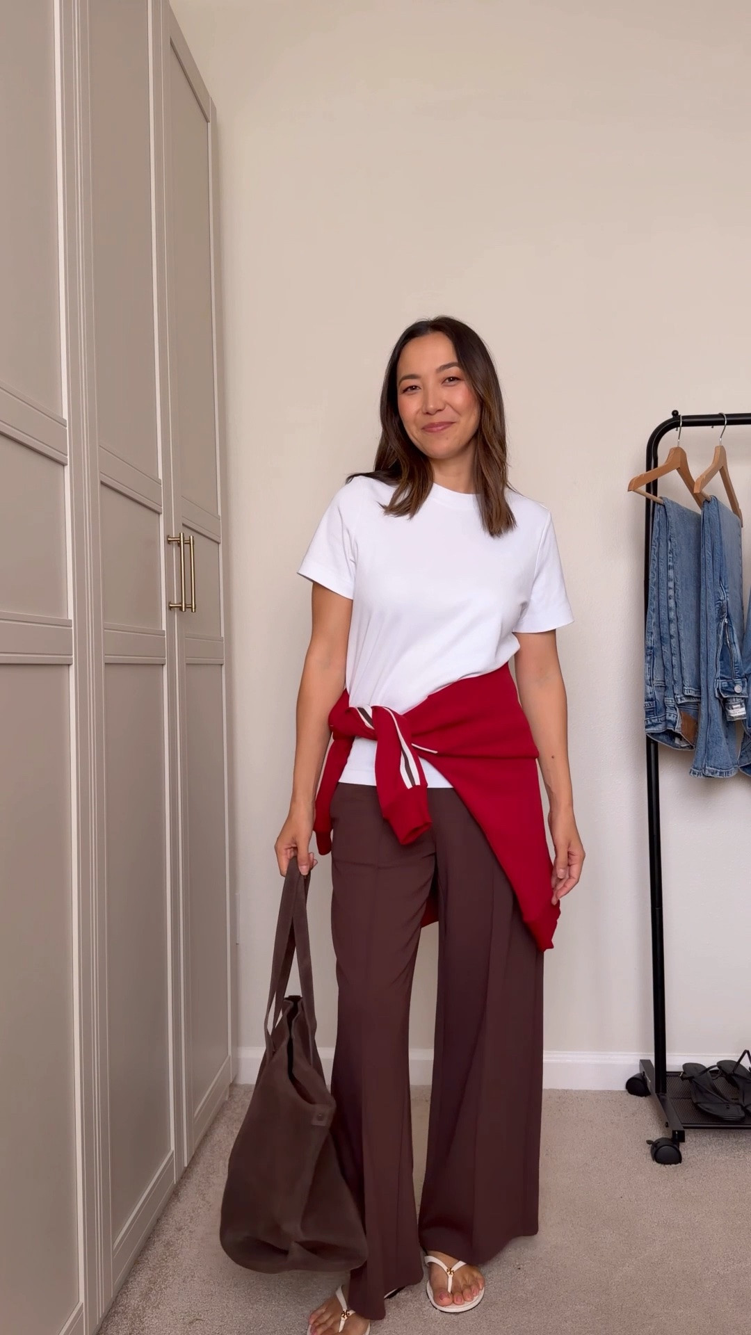 Elevated casual staples 

Saint & Sofia selects 
Tee small
Pants xs/25 
Travel friendly / wfh / office / everyday pieces