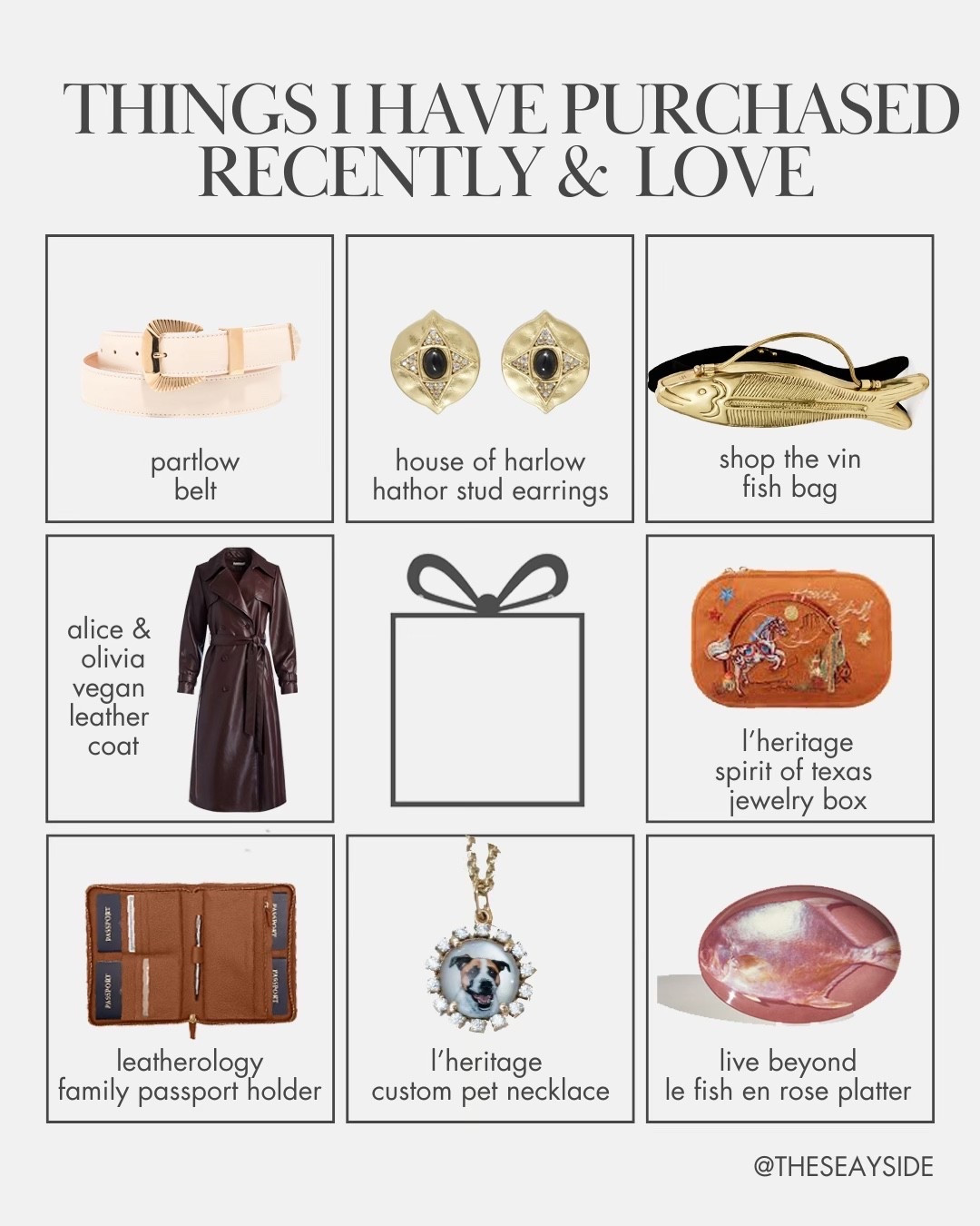 From the viral fish bag to the leather jacket yall love. Here are my favorite recent finds !
The ones that are not shoppable here are linked in my stories. 



#LTKOver40 #LTKGiftGuide #LTKHoliday