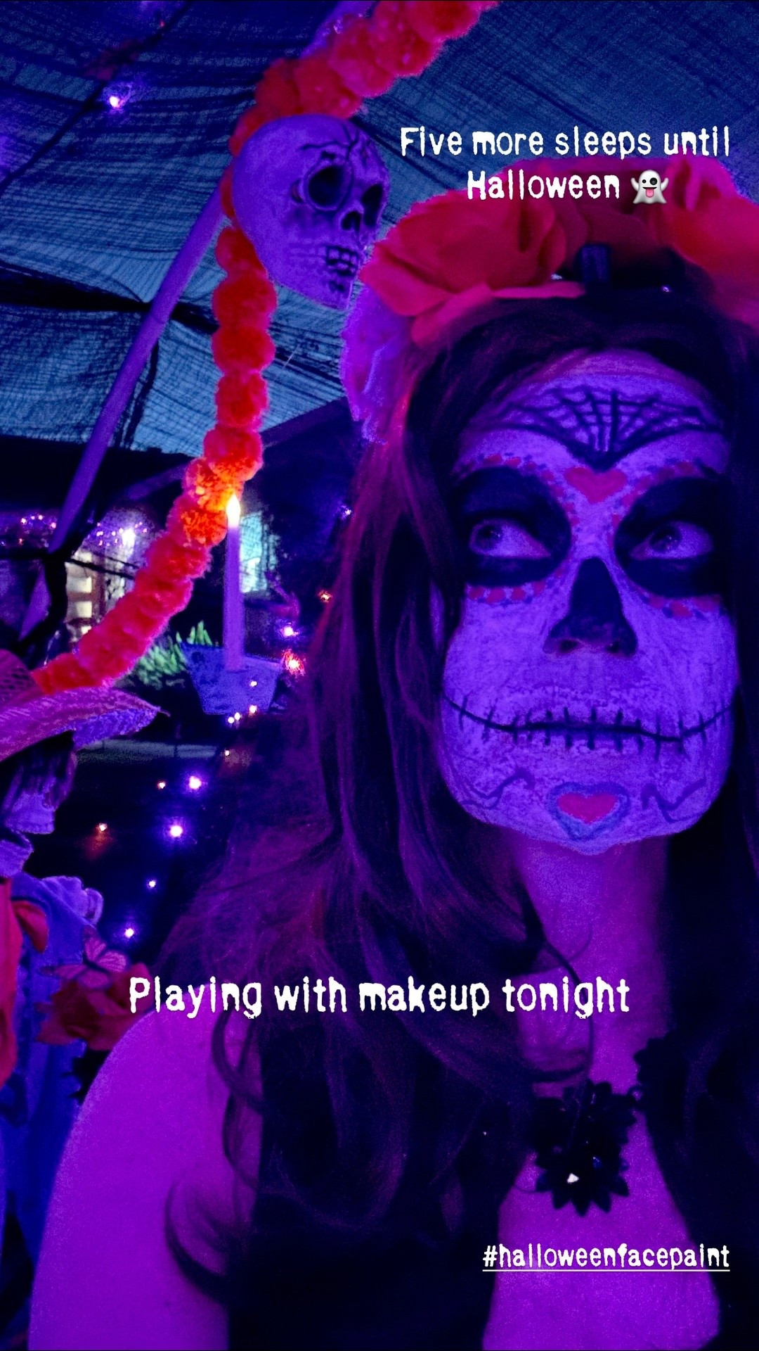 Playing with makeup tonight Five more sleeps until Halloween 👻  #halloweenfacepaint

#LTKSeasonal #LTKHalloween