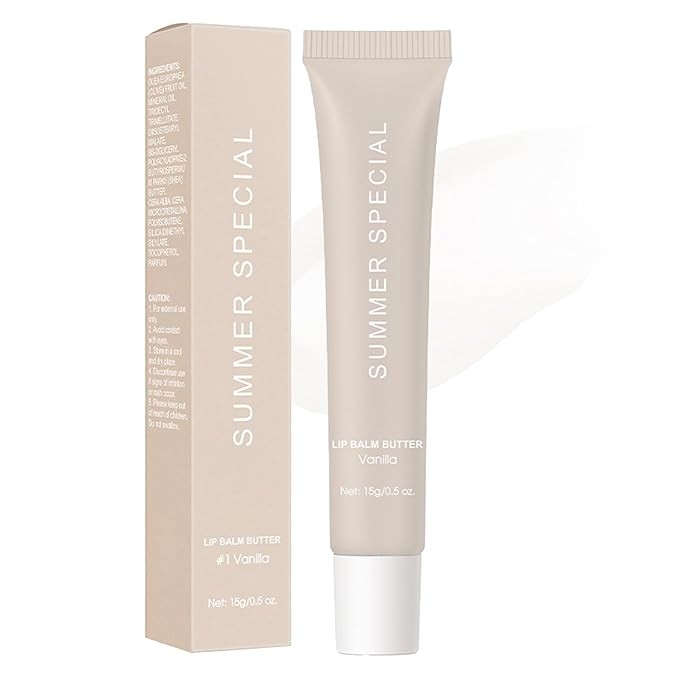 Amazon.com : Summer Special Lip Butter Nourishing Hydration Lip Gloss with Shea Butter & Olive Oi... | Amazon (US)
