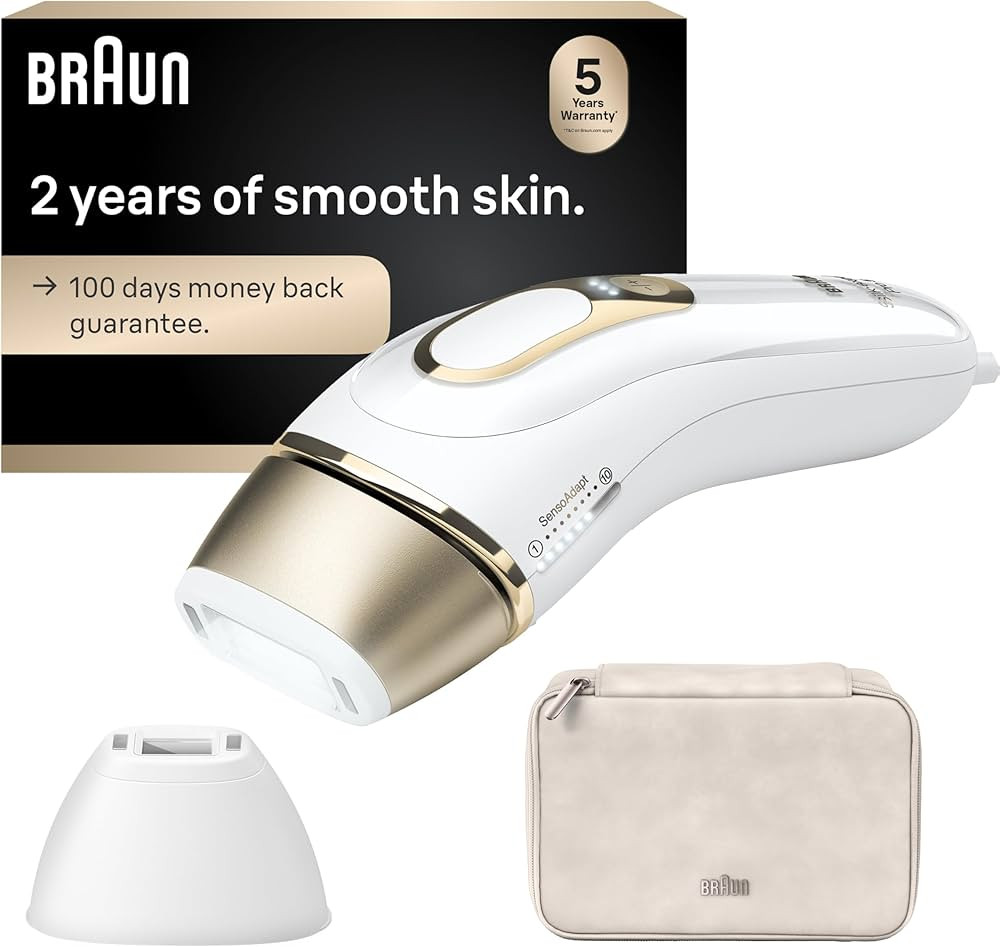 Braun Smart IPL, Silk·Expert Pro 5: at Home Laser Hair Removal for Women and Men, Permanent Visi... | Amazon (US)
