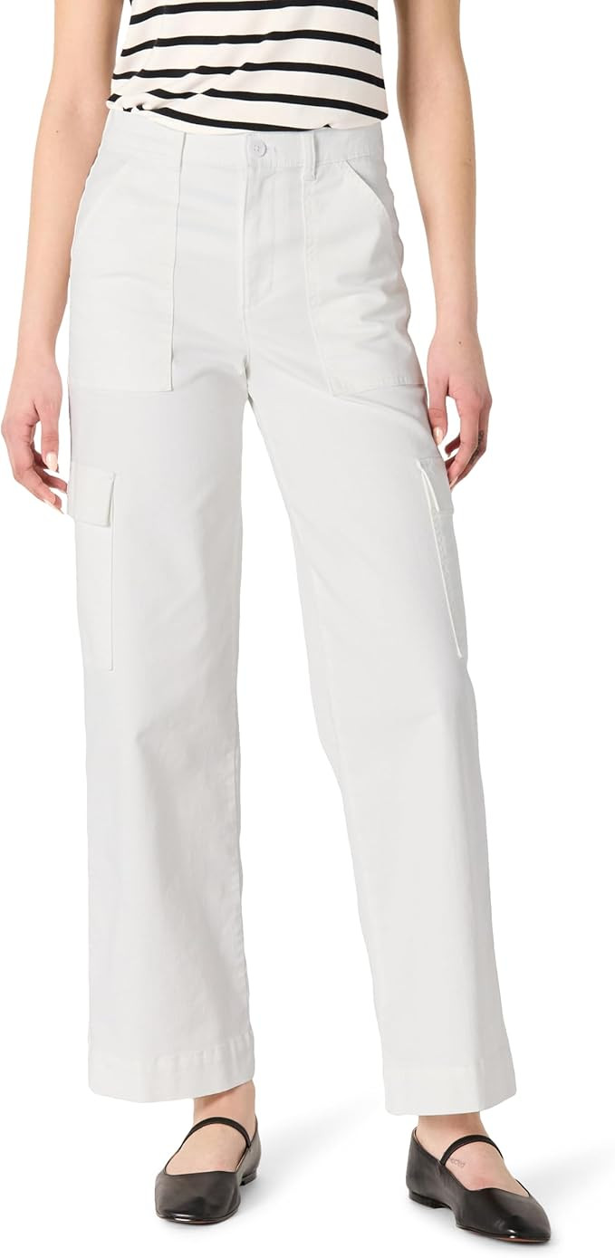 Amazon Essentials Women's High-Rise Relaxed-Fit Full-Length Cargo Pants | Amazon (US)
