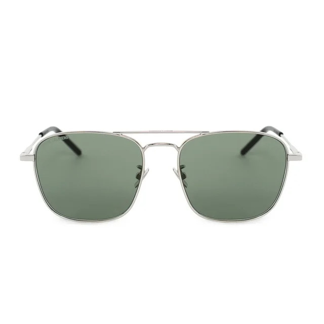 Saint Laurent SL 309 Metal Unisex Square Sunglasses Silver 56mm Adult | Walmart (US)