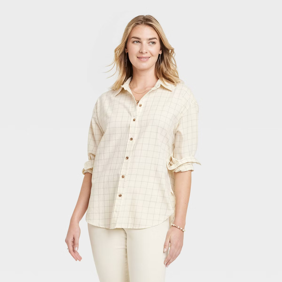 Women's Long Sleeve Oversized Button-Down Shirt - Universal Thread™ | Target