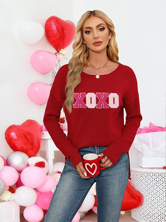 Women Merry Christmas Sweater Long Sleeve Xmas Knitted Top Funny Holiday Graphic Pullover Tops 20... | Amazon (US)