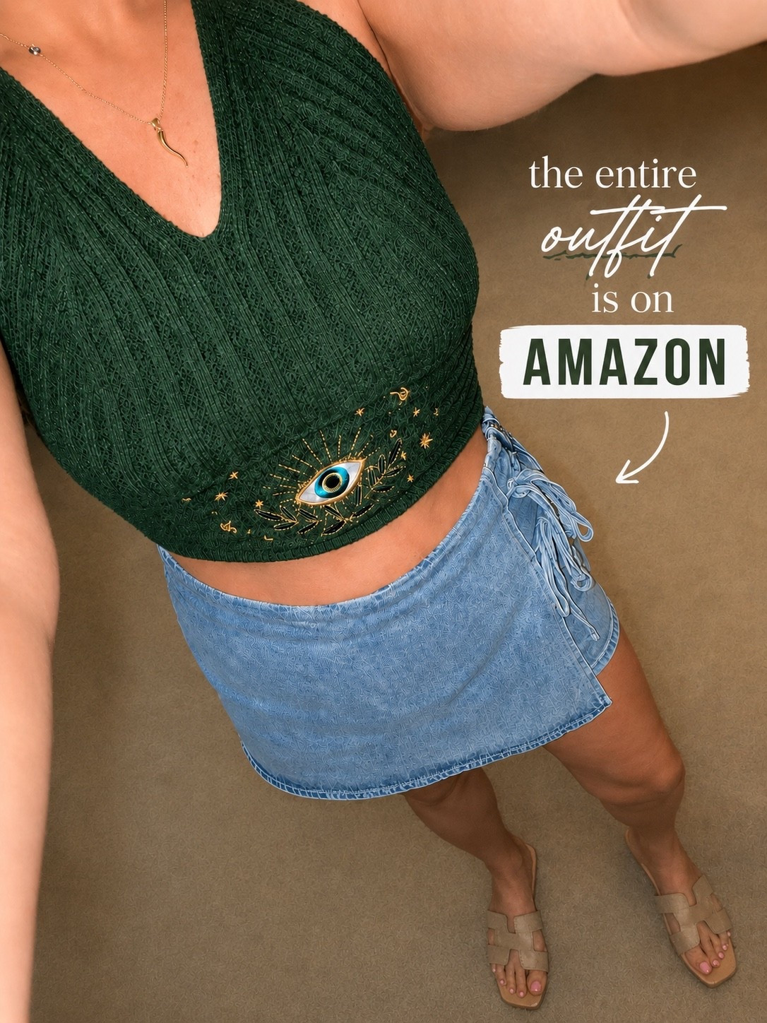 This might be my new favorite Amazon outfit  👁️💚
The top is such a statement piece, the skort is lightweight and flattering, and these sandals go with everything. Easy, affordable, and perfect for summer vacations, brunch, date nights, or everyday wear!
- these Steve Madden sandals are still on sale 🙌🏼


#LTKStyle #LTKSummer #LTKWomens #AmazonFashion #AmazonFinds #AmazonStyle #SummerStyle #SummerOutfit #AffordableFashion #CasualChic #EverydayStyle #NeutralStyle #VacationOutfit #DateNightOutfit #MiniSkirt #StyleInspo #AmazonFinds #AmazonStyle #SummerWardrobe #SummerOutfit #BeachVacationStyle #y2k #boho

#LTKootd #LTKMidsize #LTKSaleAlert