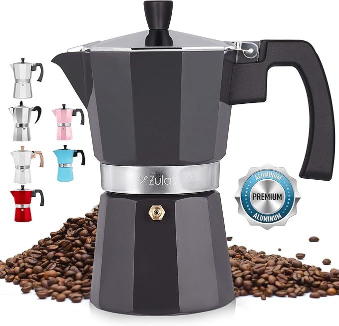 Zulay Classic Stovetop Espresso Maker for Great Flavored Strong Espresso, Classic Italian Style 5... | Amazon (US)